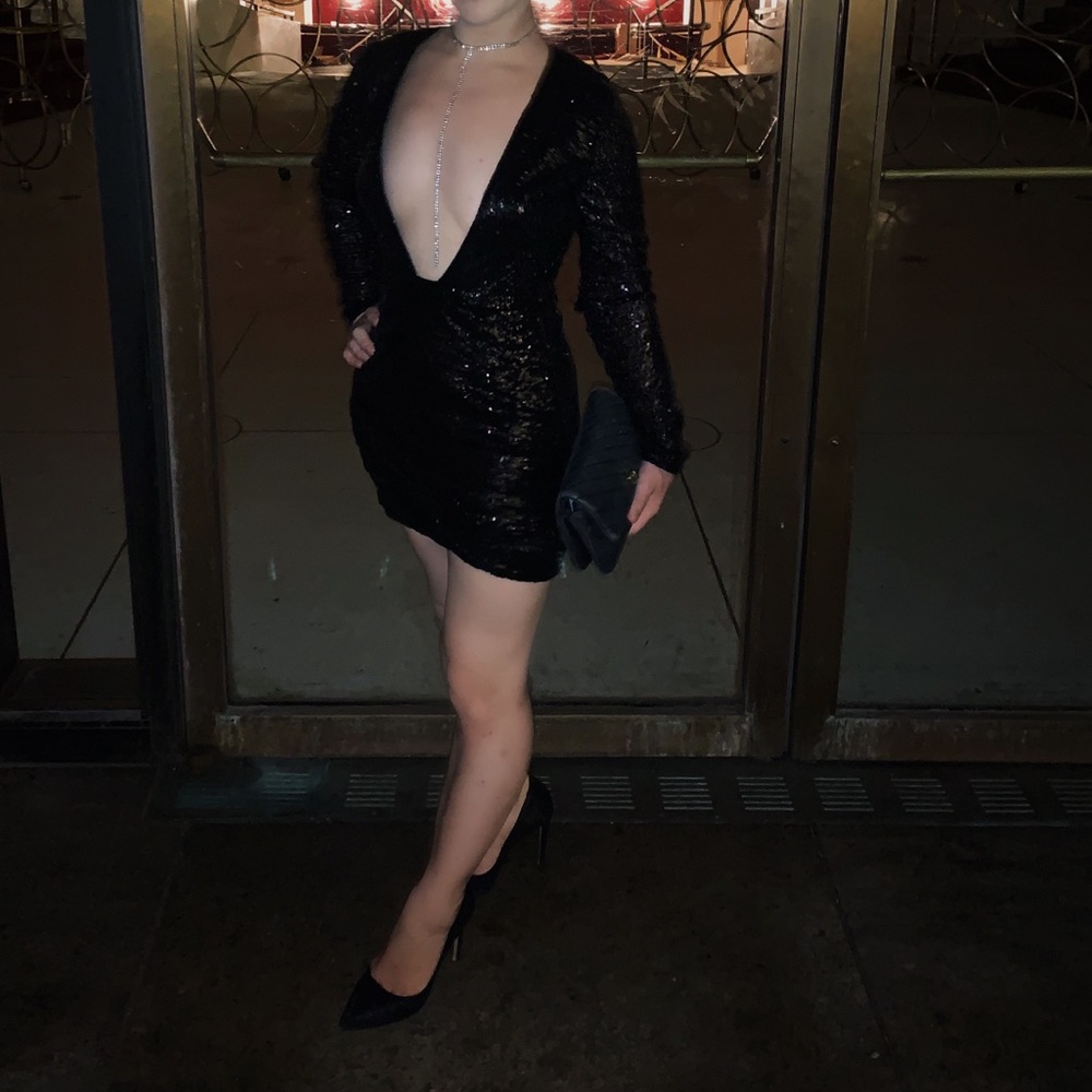 Tobi black cocktail dress